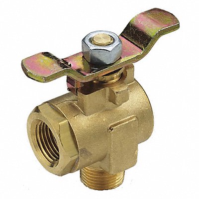GRAINGER XV590P8 Manual 2-Way Ball Valve NPT Brass