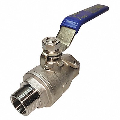 GRAINGER GSSVM38NLH Manual 2-Way Ball Valve NPT 316 SS