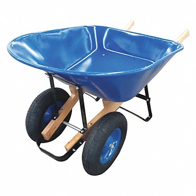 WESTWARD 20KP46 Wheelbarrow Steel 8 cu ft 2 Pneumatic