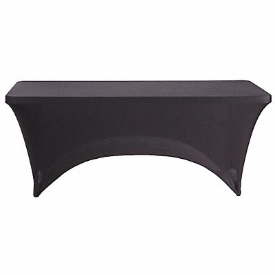 ICEBERG 16521 Table Cover Rectangle 72inLx30inW Black