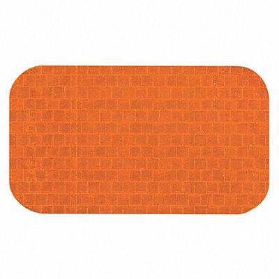 INCOM MANUFACTURING RR250AM Floor Tape Orange 2x3.5in Rectangle PK50