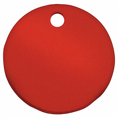 C.H. HANSON 43008 Blank Tag Aluminum 1in H 1in W Red PK5