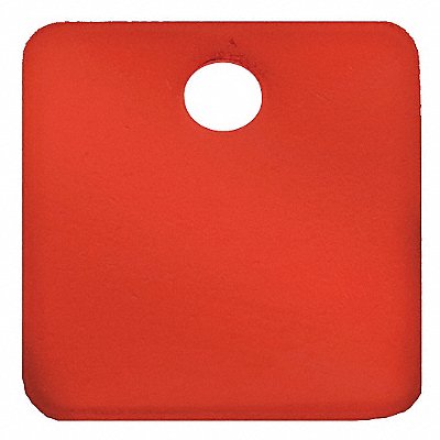C.H. HANSON 43023 Blank Tag Aluminum 1in H 1in W Red PK5