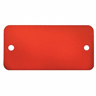 C.H. HANSON 43043 Blank Tag Alum 1 1/2in H 3in W Red PK5