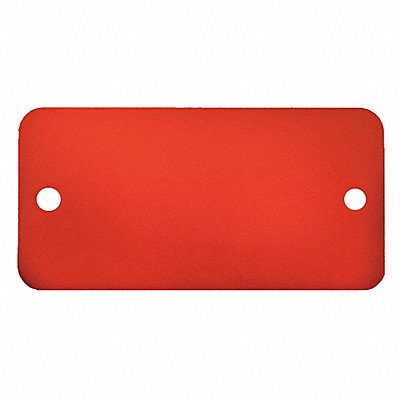C.H. HANSON 43053 Blank Tag Alum 3/4in H 1 3/4in W Red PK5