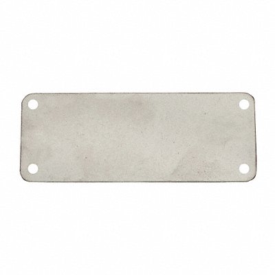C.H. HANSON 43073 Blank Tag Alum 1 1/2in H 3in W Slvr PK10
