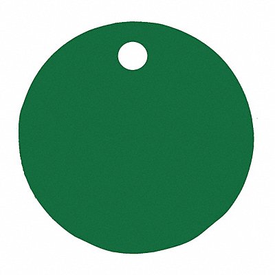C.H. HANSON 43082 Blank Tag Aluminum 1in H 1in W Green PK5
