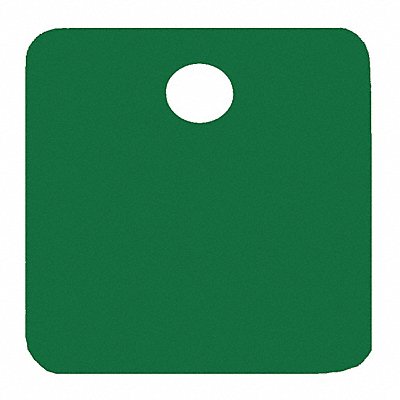 C.H. HANSON 43088 Blank Tag Aluminum 1in H 1in W Green PK5
