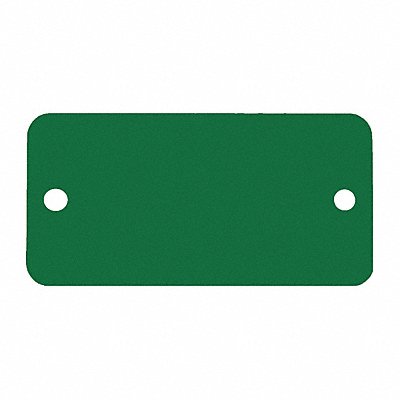 C.H. HANSON 43099 Blank Tag Aluminum 2in H 4in W Green PK5