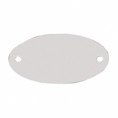 C.H. HANSON 43120 Blank Tag SS 1in H 1 7/8in W Silver PK10