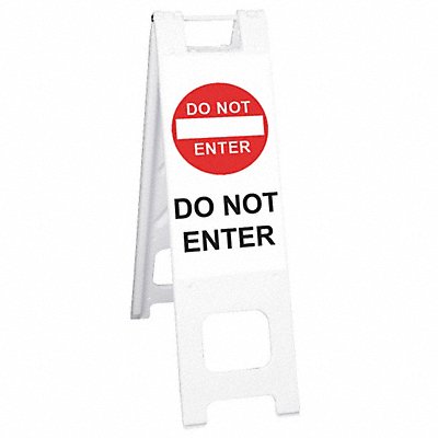 GRAINGER 150WHLGK1046WREG Barricade Sign Do Not Enter 45 in H