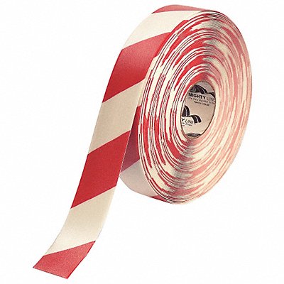 MIGHTY LINE 2RWCHVRED K3721 Floor Tape Red/White 2 inx100 ft Roll