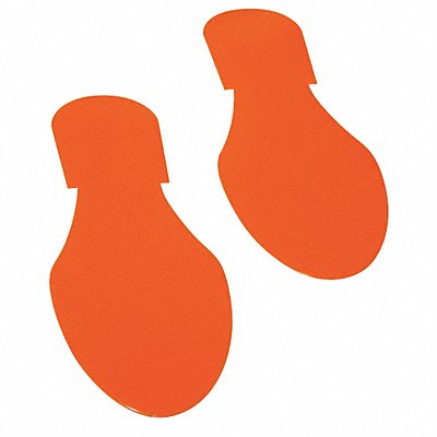 MIGHTY LINE OFTPRT K3735 Floor Tape Orange 3.5x9.5in Foot PK50