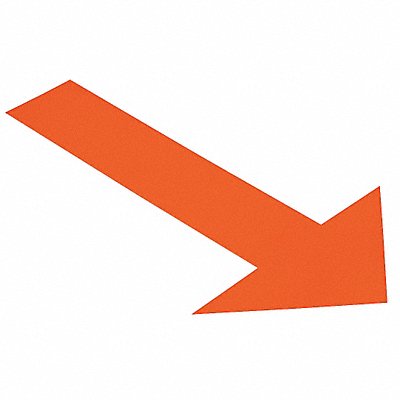 MIGHTY LINE ARROW10O K3732 Floor Tape Orange 6 inx10 in Arrow PK50