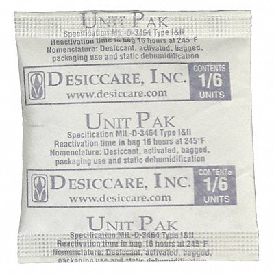 SCS 16PLDES1200 Desiccant Bag Tyvek Bags PK1200