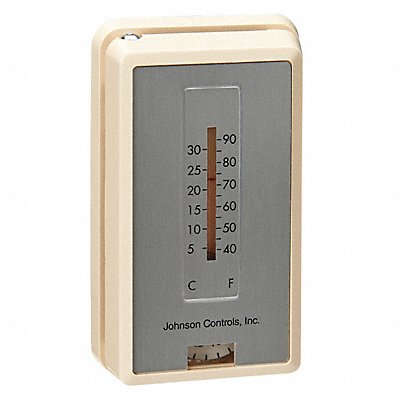 JOHNSON CONTROLS T41002 Pneumatic Thermostat Heat or Cool 1Pipe Low