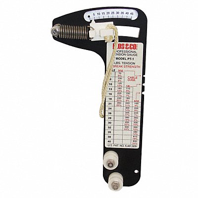 LOCOLOC PT1 Wire Rope Tension Gauge 70 to 800 lb