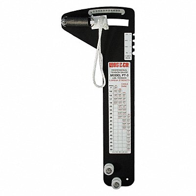 LOCOLOC PT3 Wire Rope Tension Gauge 550 to 4 500 lb
