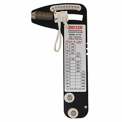 LOCOLOC PTCR Wire Rope Tension Gauge 200 to 400 lb