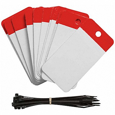 BRADY 102011 Blank Tag 5inHx3-1/4inW Polyester PK25
