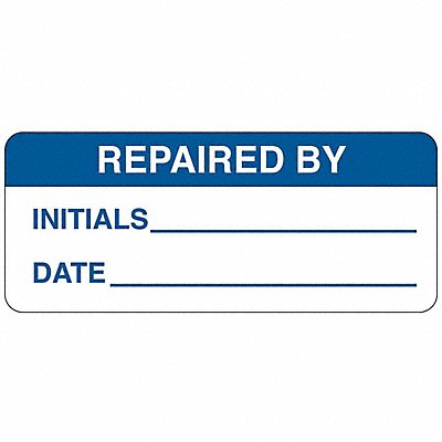 BRADY 82593 Inspction Label 5/8 Hx1-1/2 W Poly PK14
