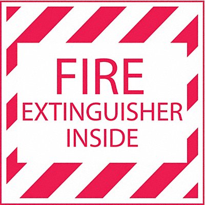 BRADY 103635 Vinyl Label 4 in x 4 in Vinyl PK5