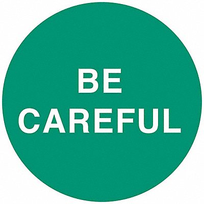 BRADY 42231 Hard Hat Emblem Label 2in. Dia Vinyl