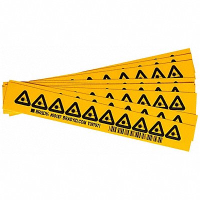BRADY 60187 Warning Labels 1/2inHx1/2inW Vinyl PK10
