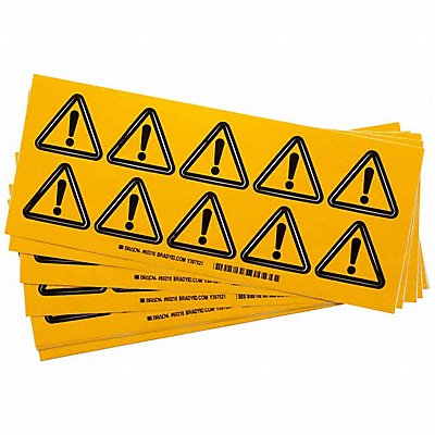 BRADY 60210 Warning Labels 2inHx2inW Vinyl PK10