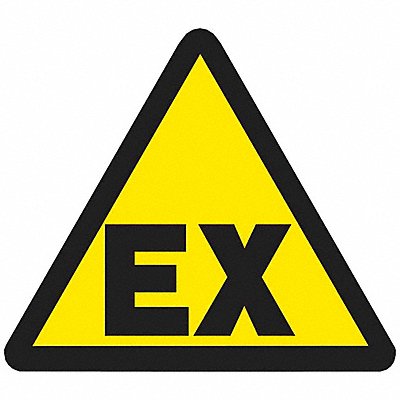 BRADY 60189 Warning Labels 1/2inHx1/2inW Vinyl PK10