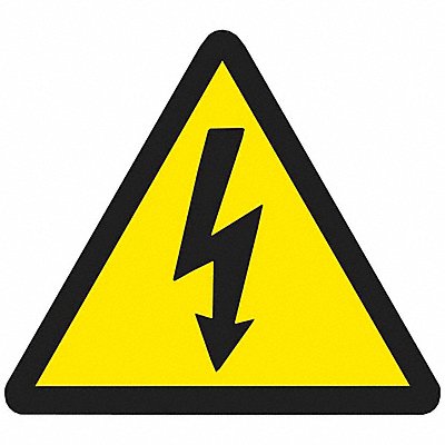 BRADY 60235 Warning Labels 1/2inHx1/2inW Vinyl PK10