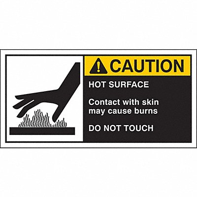 BRADY 96171 Label 2 1/2 in x 5 in Polyester PK5