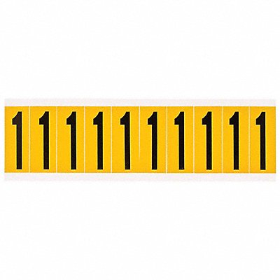 BRADY 15341 Number Label 1-15/16in.H Character Vinyl