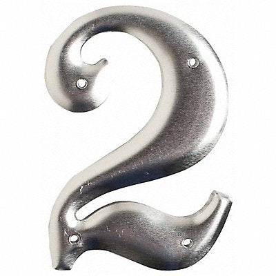 BRADY 16002 Aluminum Number 3in.H Character PK10