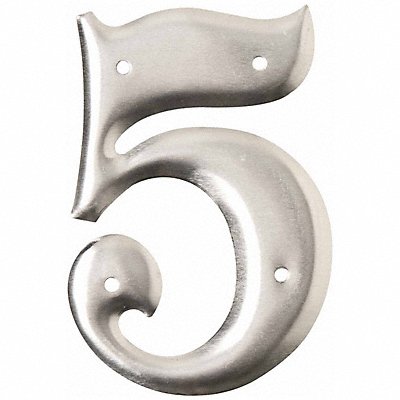 BRADY 16005 Aluminum Number 3in.H Character PK10