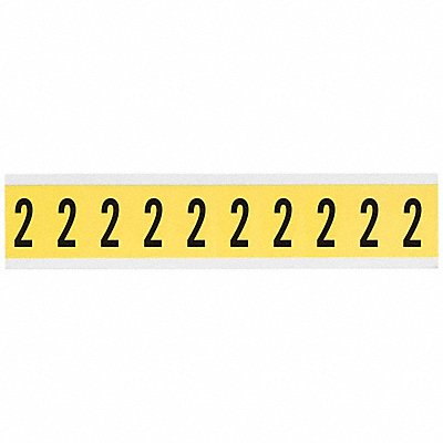 BRADY 34302 Number Label 1in.H Character Vinyl Cloth
