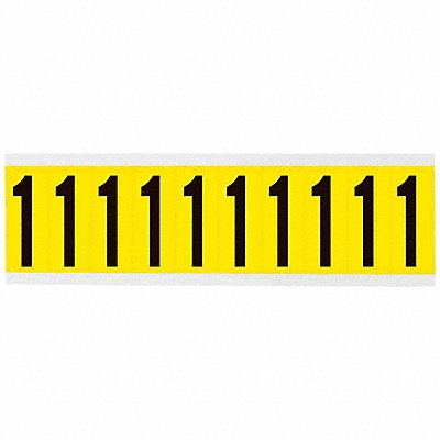 BRADY 34401 Number Label 1-15/16in.H Character Vinyl