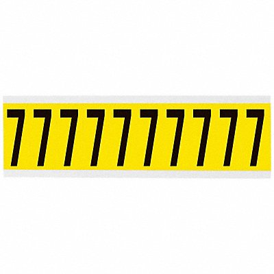 BRADY 34407 Number Label 1-15/16in.H Character Vinyl