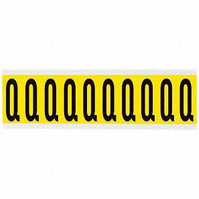 BRADY 3440Q Letter Label 1-15/16in.H Character Vinyl