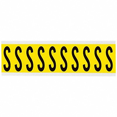 BRADY 3440S Letter Label 1-15/16in.H Character Vinyl