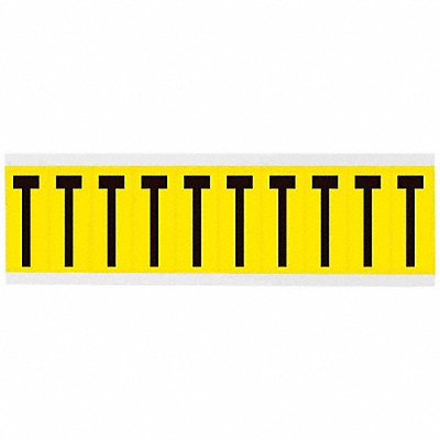BRADY 3440T Letter Label 1-15/16in.H Character Vinyl