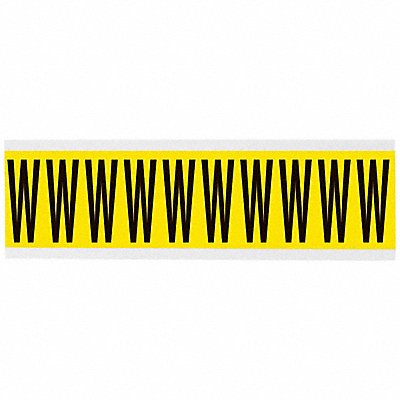 BRADY 3440W Letter Label 1-15/16in.H Character Vinyl