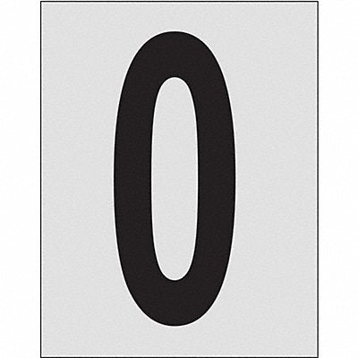 BRADY 59000 Number Label 1in.H Character PK25