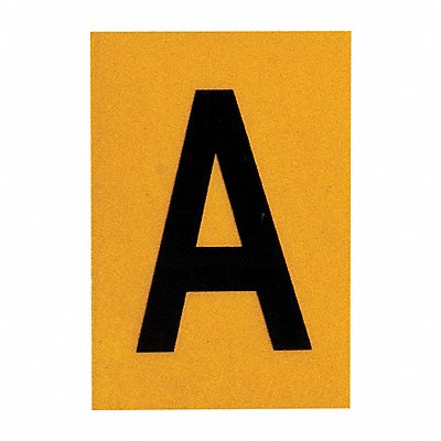BRADY 5920A Letter Label 1in.H Character PK25