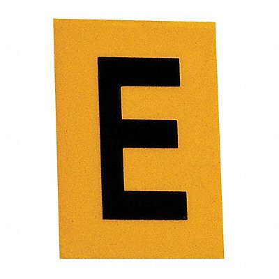 BRADY 5920E Letter Label 1in.H Character PK25