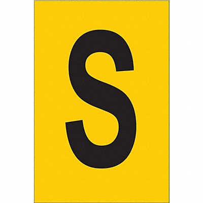 BRADY 5920S Letter Label 1in.H Character PK25