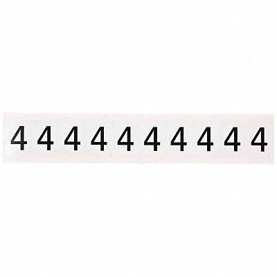 BRADY 97134 Number Label 1-1/2 H 1-1/6 W PK10