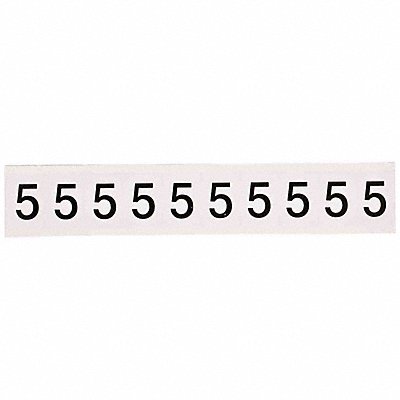 BRADY 97135 Number Label 1-1/2 H 1-1/6 W PK10