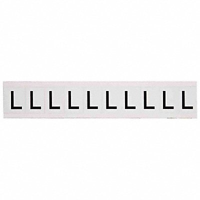 BRADY 9713L Letter Label 1-1/2 H 1-1/6 W PK10
