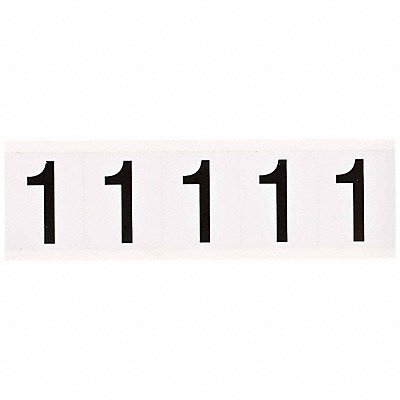 BRADY 97141 Number Label 2-1/4 H 1-13/16 W PK5